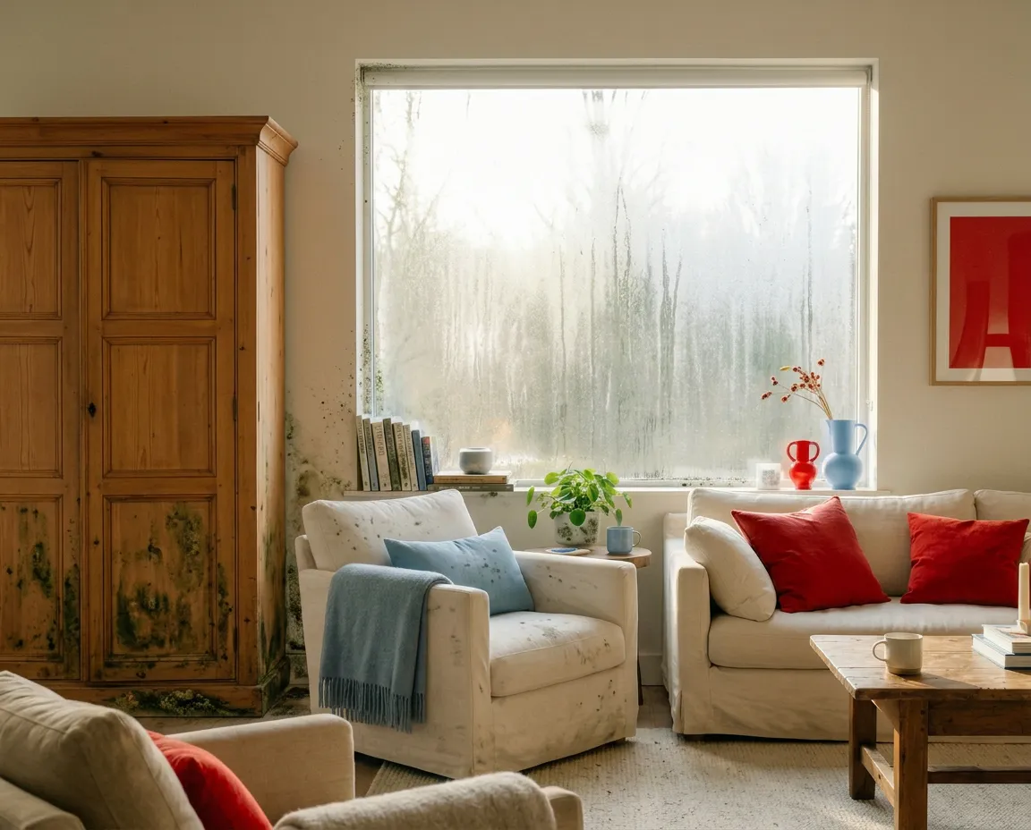 Mur avec humidité à Tarnos